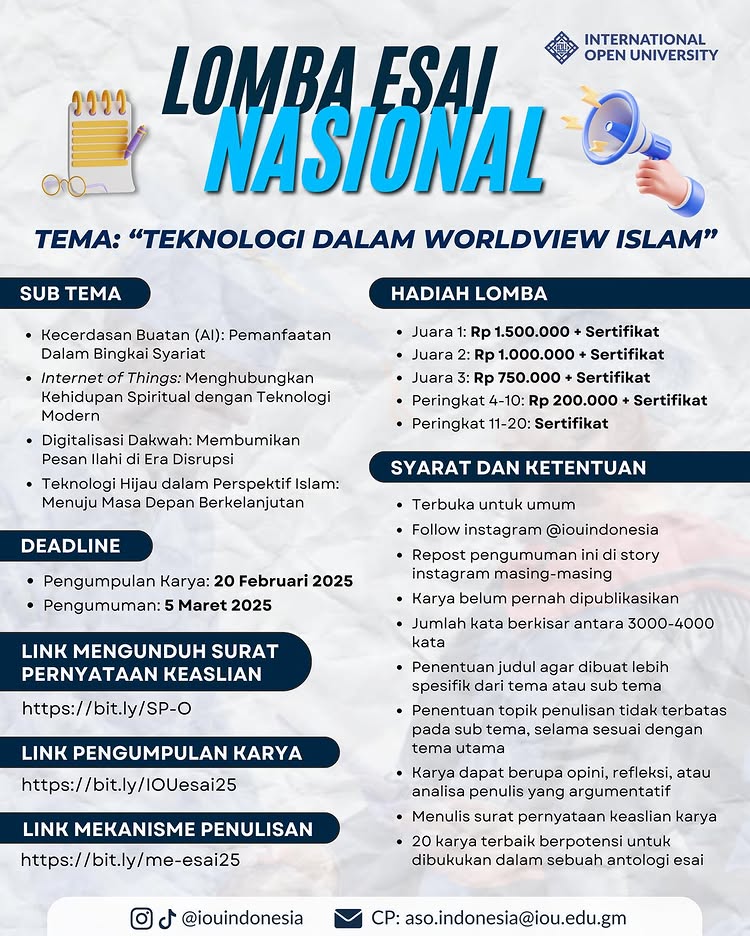 Lomba Menulis Esai Nasional